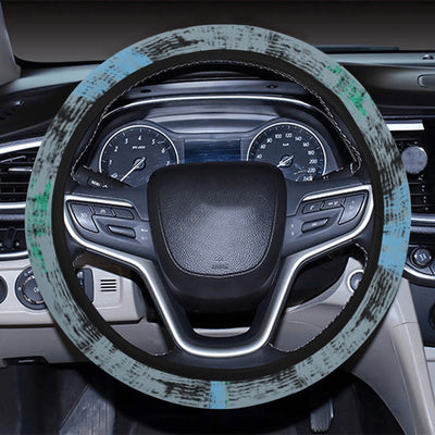 Abstract Plaid Steering Wheel Cover