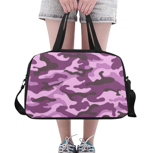 Purple Camouflage Fitness Bag Fitness