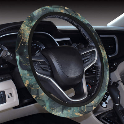 Green Leaves Steering Wheel Cover