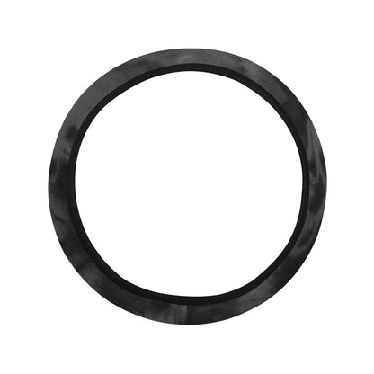 Dark Grey Tie Dye Print Grunge Steering Wheel Cover