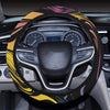 Abstract Swirls Steering Wheel Cover