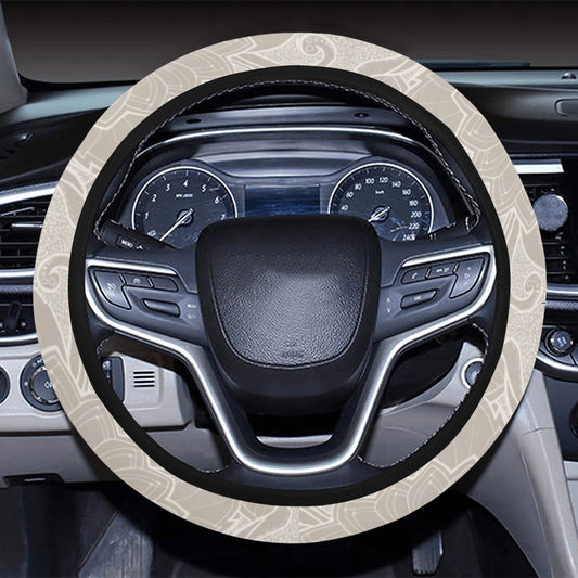 Elegant Floral Decor Steering Wheel Cover