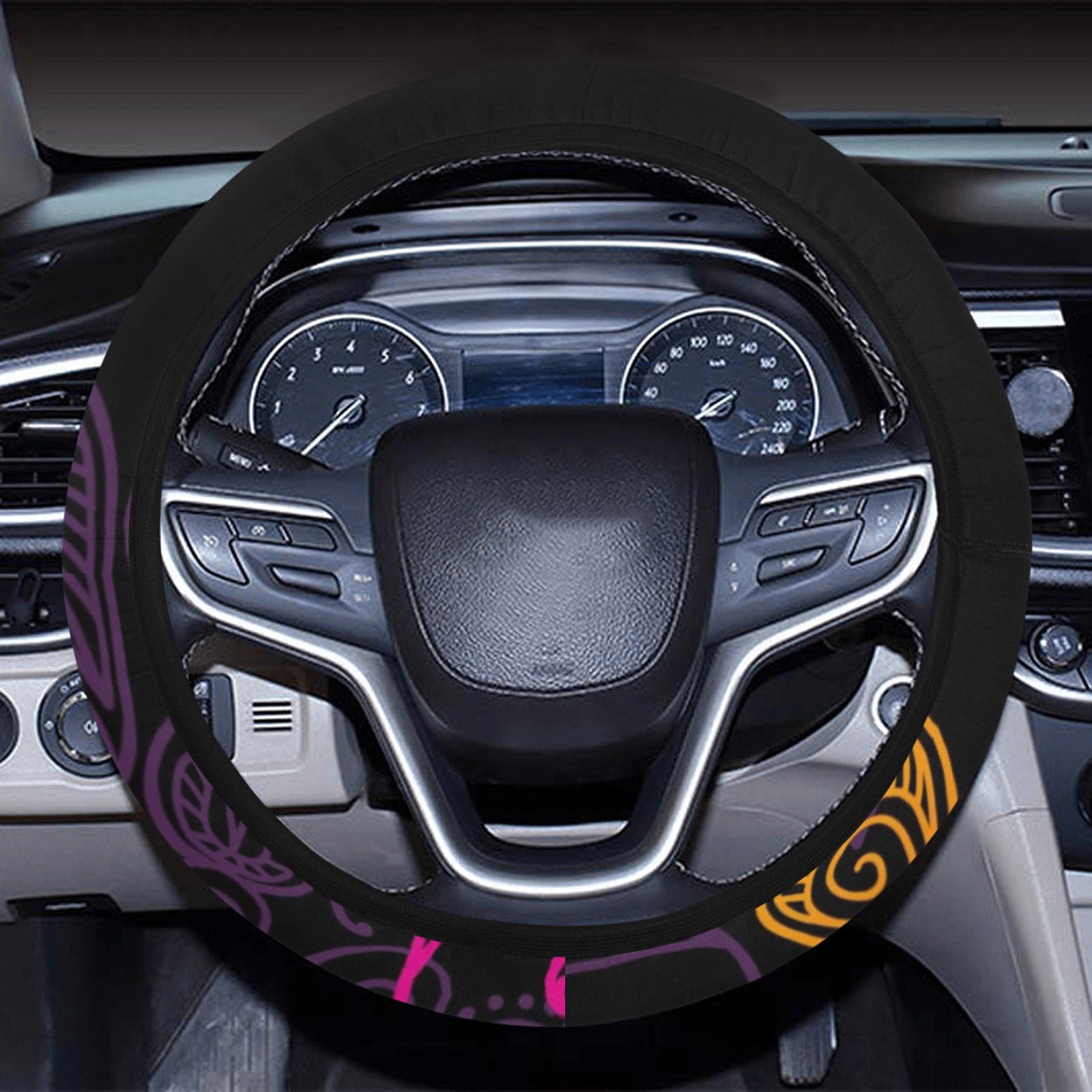 Floral Decor Steering Wheel Cover
