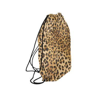 Leopard Print Drawstring Bag