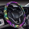 Neon Ethnic Steering Wheel Cover