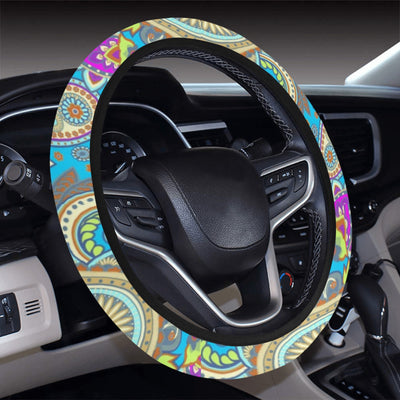 Colorful Mandalas Decor Steering Wheel Cover