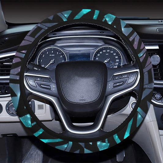 Black Tribal Steering Wheel Cover