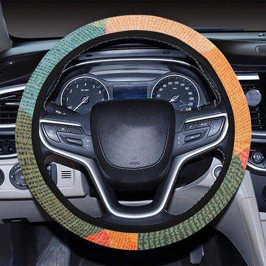 Pastel Diamond Plaid Steering Wheel Cover