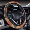 Brown Ethnic Steering Wheel Cover