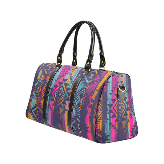 Boho Aztec Color Streaks Travel Bag