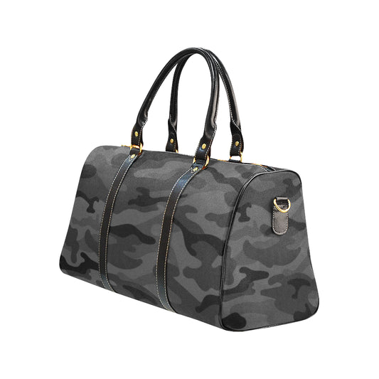 Dark Grey Camouflage Travel Bag