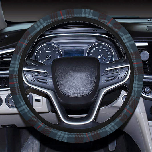 Blue Plaid Steering Wheel Cover