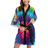 Colorful Tie Dye Spiral Kimono Robe