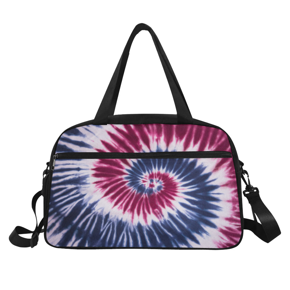 Red, White & Blue Tie Dye Fitness Bag Fitness