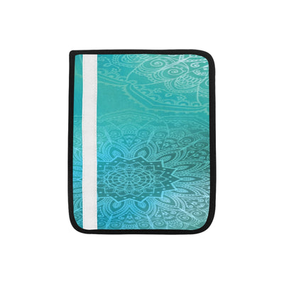 Teal Mandalas Car Seat Belt Cover