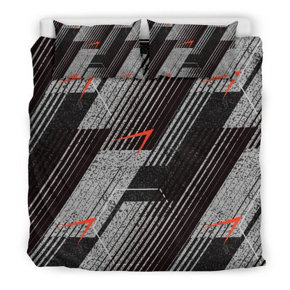 Grey Abstract Bedding Set