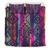 Colorful Boho Aztec Streaks Bedding Set