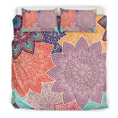 Colorful Floral Mandalas Bedding Set