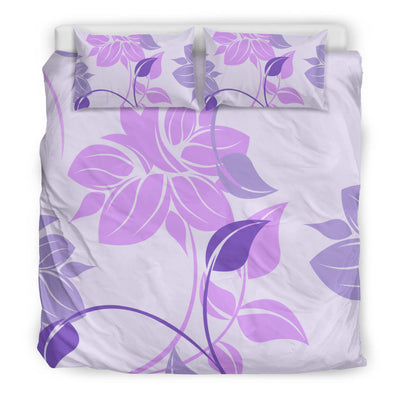 Purple Floral Bedding Set