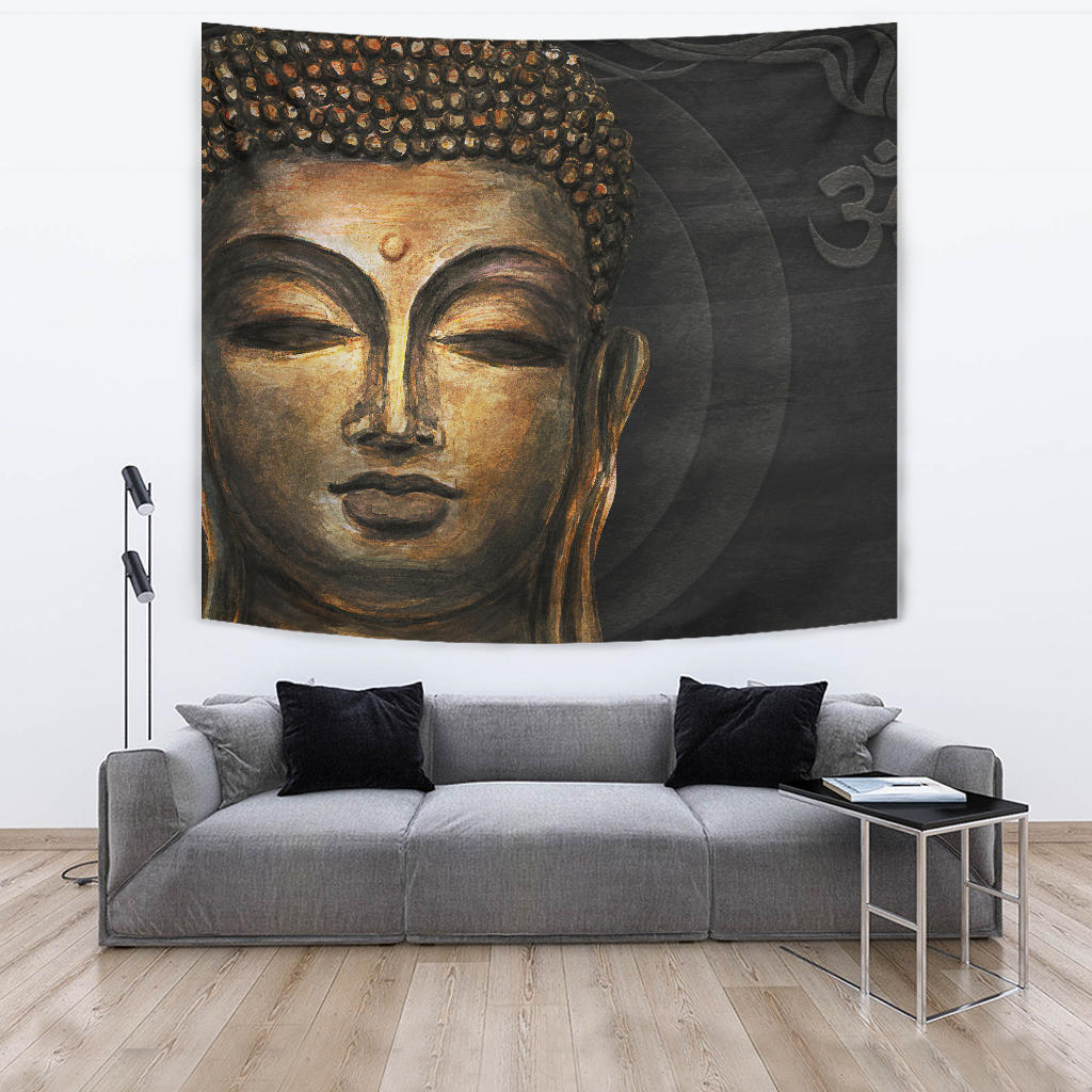 Buddha Head Wall Tapestry