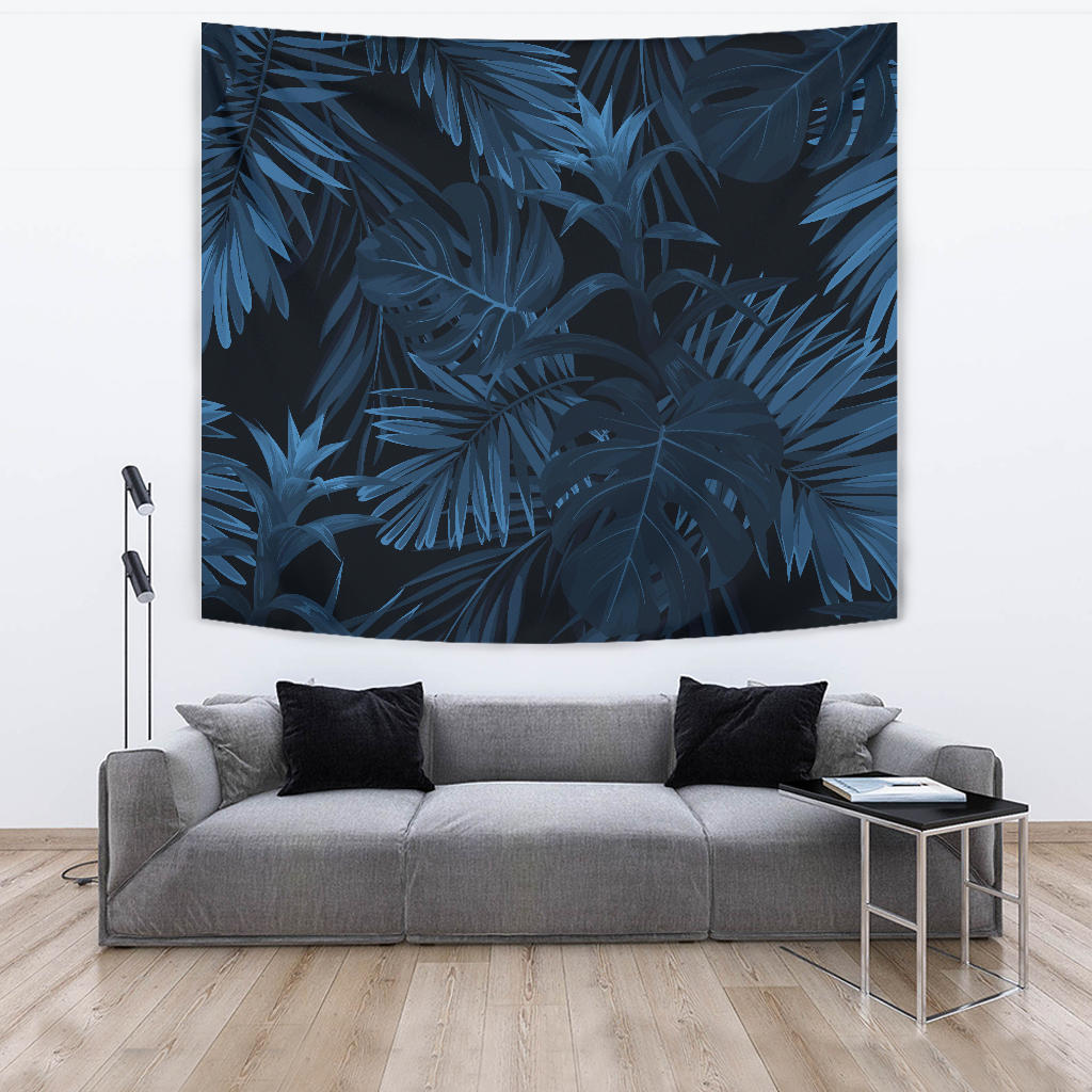 Dark Leaves Wall Tapestry