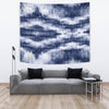 Denim Blue Abstract Wall Tapestry