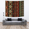 Red & Brown Boho Aztec Wall Tapestry