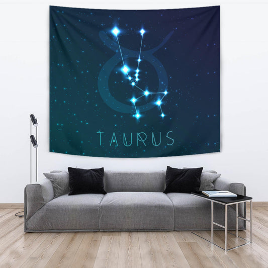 Taurus Zodiac Wall Tapestry