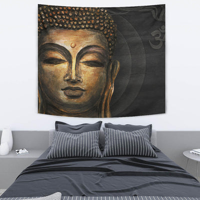 Buddha Head Wall Tapestry