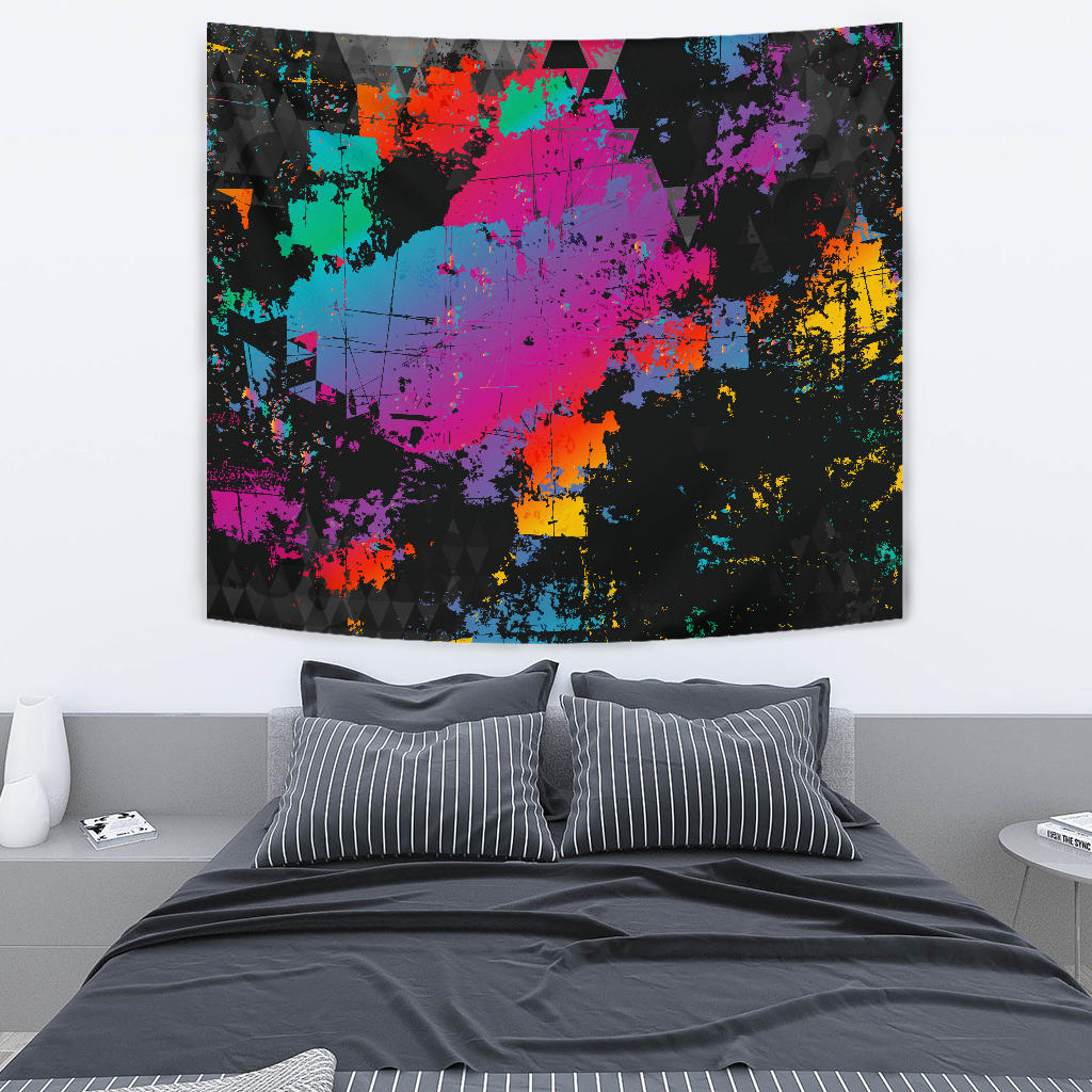 Colorful Abstract Art Wall Tapestry