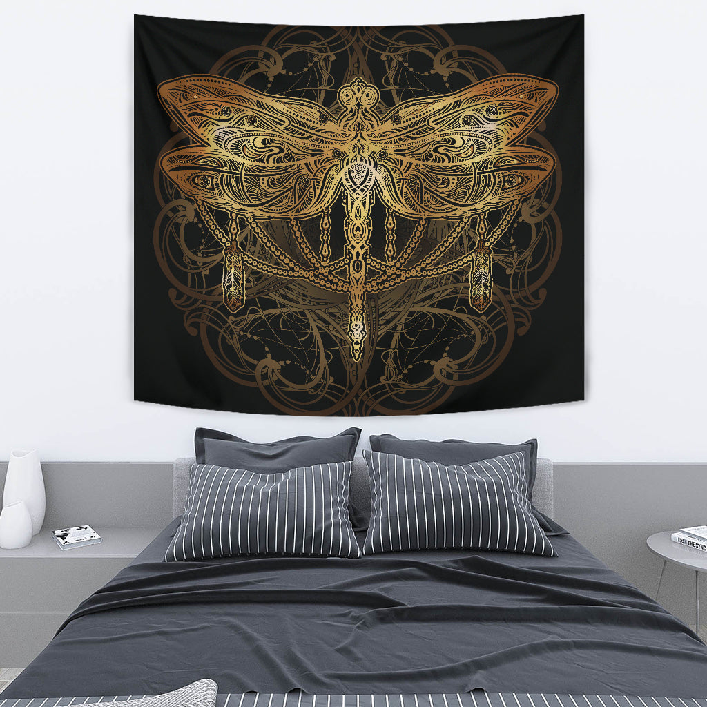 Spiritual Dragonfly Wall Tapestry