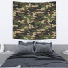Army Green Camouflage Wall Tapestry