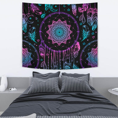 Pink & Purple Dream Catcher Wall Tapestry