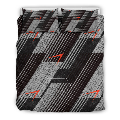 Grey Abstract Bedding Set