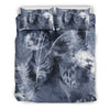 Grey Feathers Bedding Set