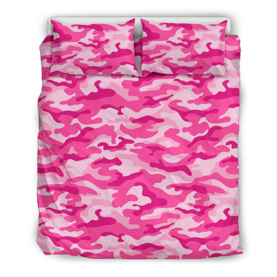 Pink Camouflage Bedding Set