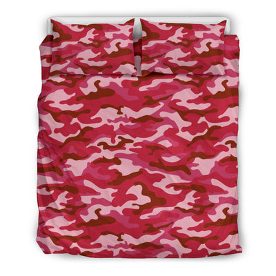 Red Camouflage Bedding Set