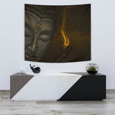 Buddha Flame Wall Tapestry