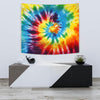 Colorful Tie Dye Abstract Art Wall Tapestry