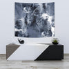 Grey Feathers Wall Tapestry