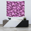Purple Camouflage Wall Tapestry
