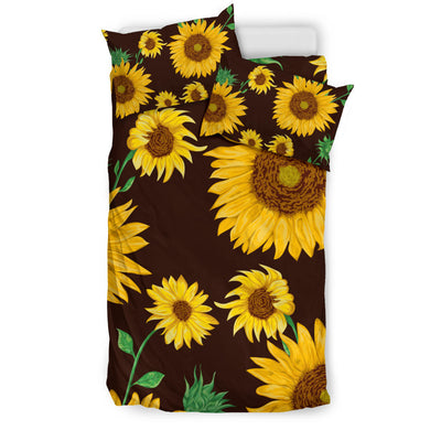 Sunflowers Black Bedding Set