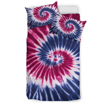 Red, White & Blue Tie Dye Print Bedding Set