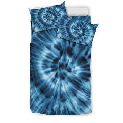 Blue Tie Dye Print Bedding Set