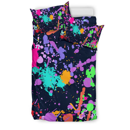 Colorful Paint Drip Bedding Set