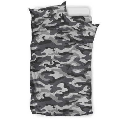 Grey Camouflage Bedding Set