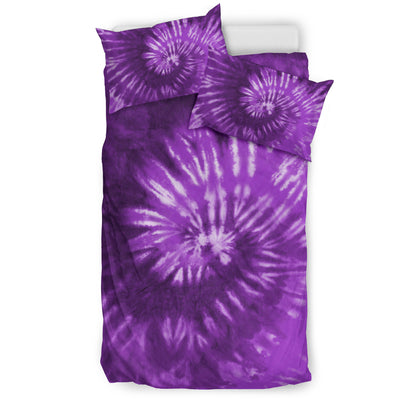 Purple Tie Dye Print Bedding Set