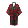 Red Roses Kimono Robe