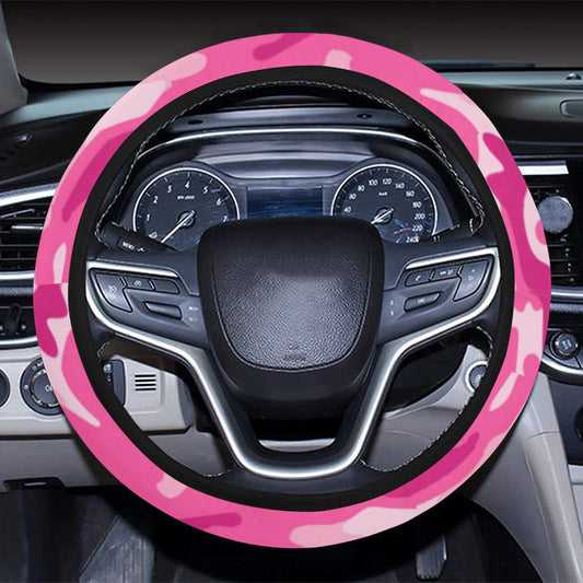 Pink Camouflage Steering Wheel Cover