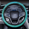 Teal Mandalas Car Steering Wheel Cover